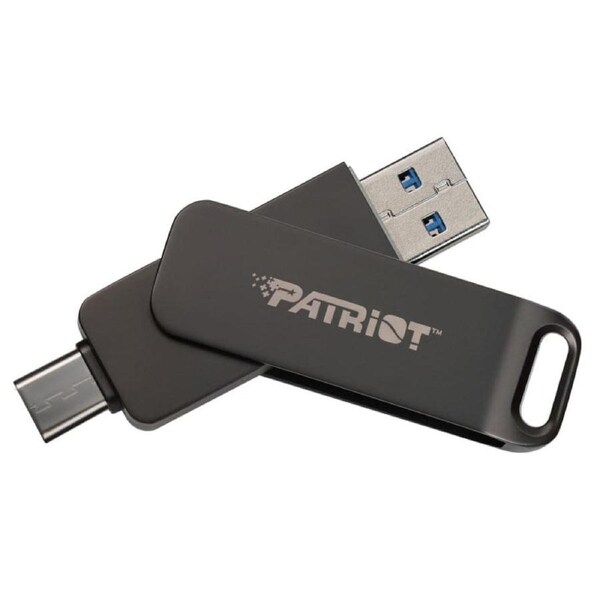 PATRIOT MEMORY Rage R550 64GB USB 3.2 GEN 1 Swing Type A+C 2-in-1 (PE64GR550DSAD)
