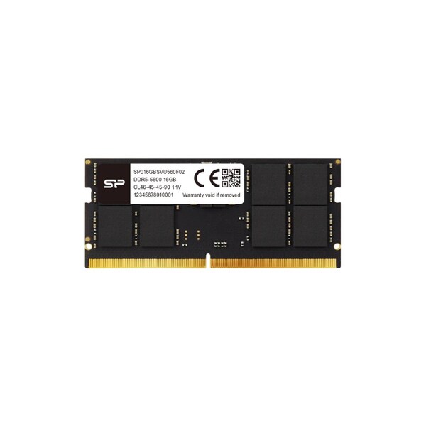 SP Silicon Power Upgrade 16GB DDR5 5600MHz CL46 1.1V SODIMM Laptop Notebook PC Computer RAM Memory Module - SP016GBSVU560F02