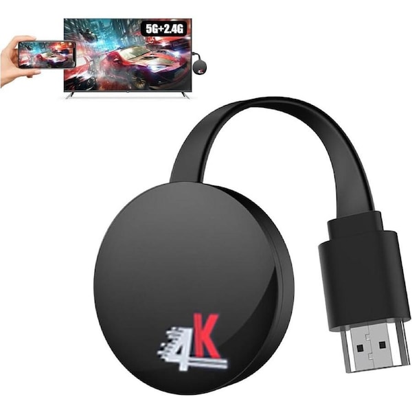 HDMI Dongle Wireless 4K, 5G Chromecast HDMI, Stabile HDMI WIFI Chromecast, Alta Definizione Adattatore HDMI Wireless for Android/iOS/Windows/etc