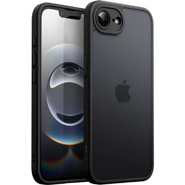 JETech Matte Case for iPhone 16e 6.1-Inch 2025, Shockproof Military Grade Drop Protection, Frosted Translucent Back Phone Cover, Anti-Fingerprint