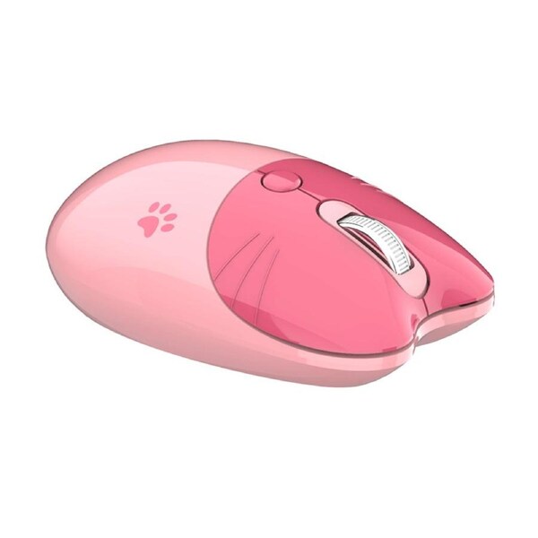 Catzon Cute Noiseless Computer Mouse with 2.4G Portable USB Receiver and 3 Adjustable DPI M3DM-Pink