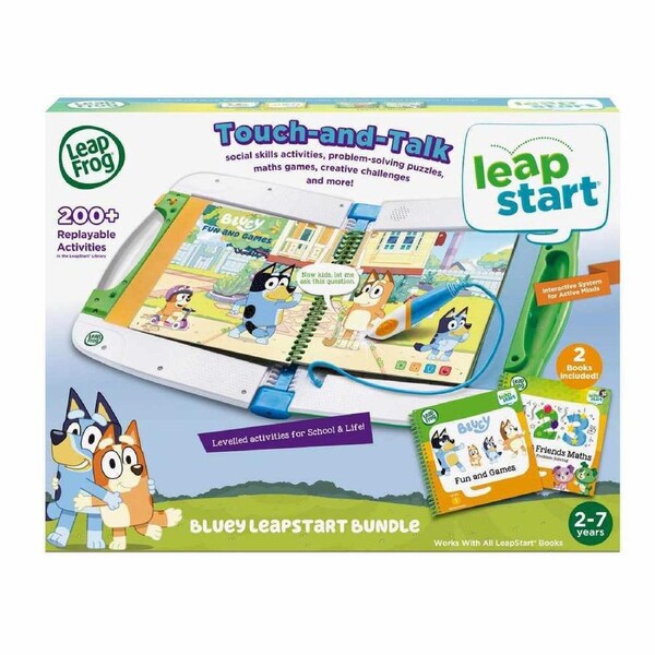 LeapFrog Bluey Leapstart Bundle Touch-And-Talk in Green