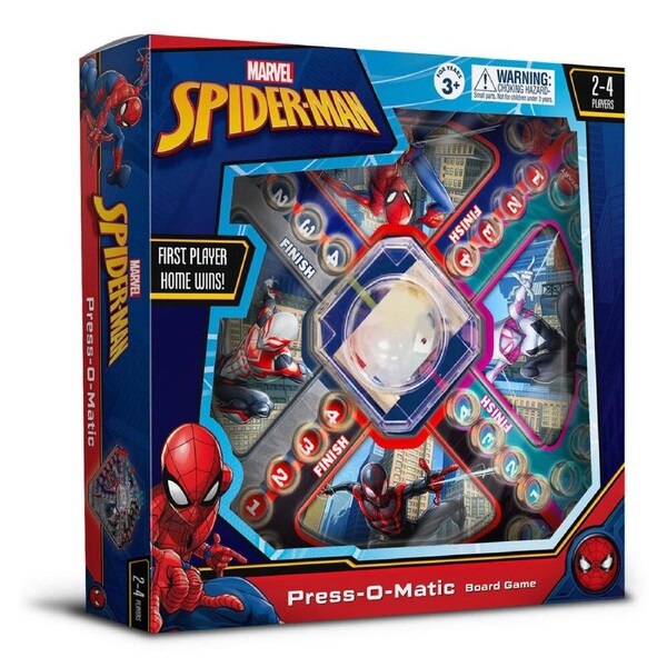 Spiderman Press-O-Matic Board Game Educational Toy Kids/Children/Family 3y+