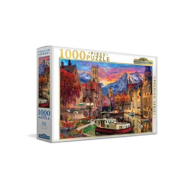1000pc Harlington Jigsaw Puzzle Town Canal Kids/Children/Family Puzzle 8y+