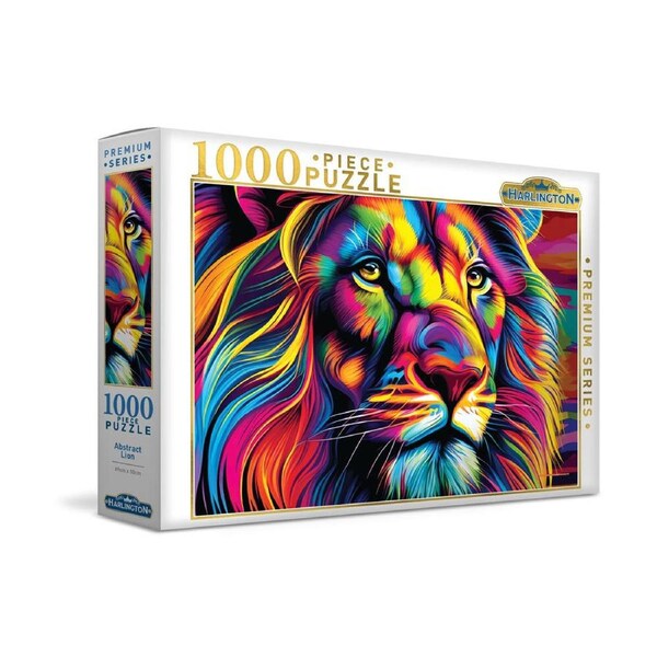 1000pc Harlington Jigsaw Puzzle Abstract Lion Kids/Children Wildlife Puzzle 8y+