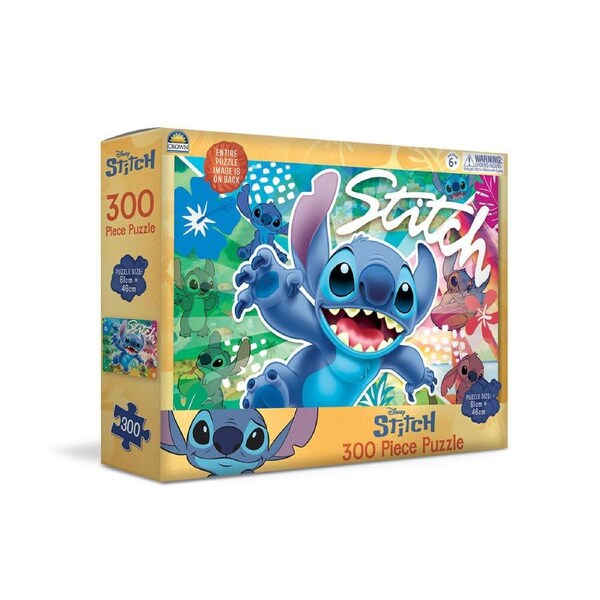 300pc Stitch Jigsaw Puzzle Interactive Learning Educational Toy Kids 3y+
