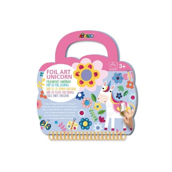 Avenir Foil Art Unicorn DIY Art & Craft Toys Kit 22x24.5cm Kids/Toddler 3y+