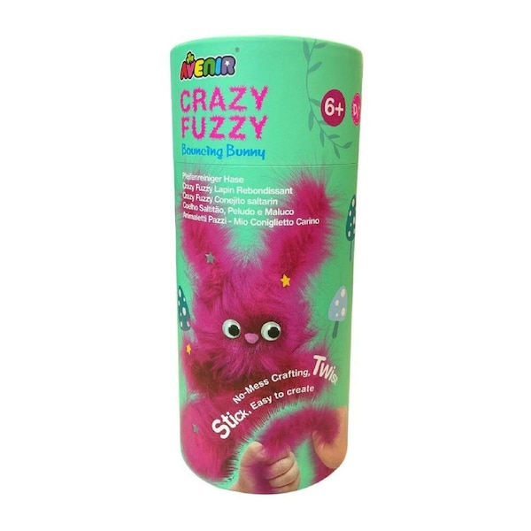 Avenir Crazy Fuzzy Art & Craft Toys Bouncing Bunny Kids Craft Kit Pink 6y+