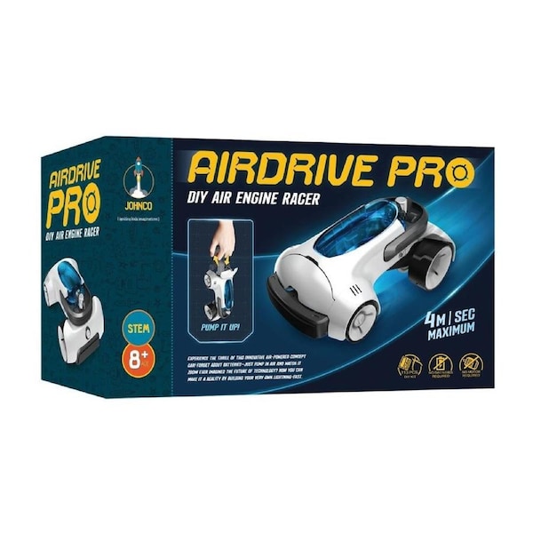 Johnco Airdrive Pro DIY Air Engine Racer Interactive Play Car Toy Kids 8y+