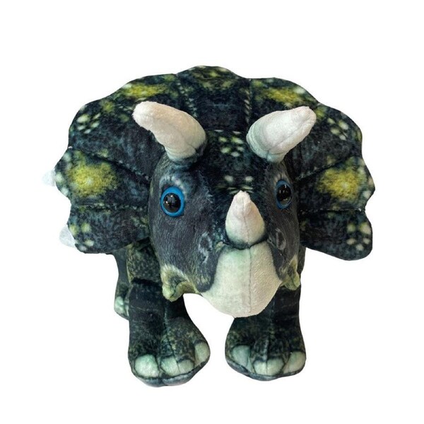 Johnco Plush Dinosaur Soft Cuddly Toy Triceratops 18x37cm Kids/Children 3y+