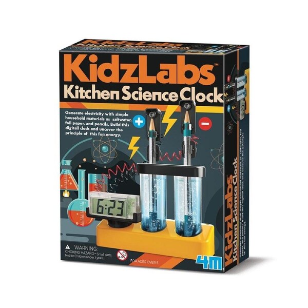 4M Kidzlabs Kitchen Science Clock STEM Educational Timekeeping Toy Kids 5y+