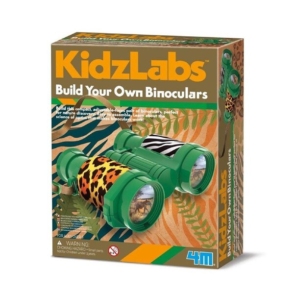 4M Kidzlabs Build Your Own Binocular STEM Educational Toy Kids Green 5y+