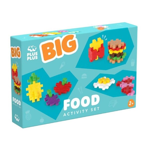 50pc Plus-Plus Big Food Activity Building Blocks STEM Toys Kids/Children 5y+
