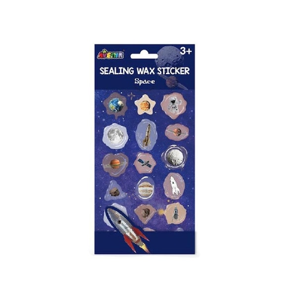 10pc Avenir Sealing Wax Stickers DIY Crafts Peel & Stick Space Kids 3y+