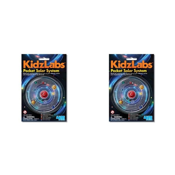 2PK 4M Kidzlabs Pocket Solar System STEM Educational Toy Kids/Children 5y+