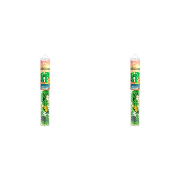 2x 100pc Plus-Plus Elephant Tube Building Blocks STEM Educational Toys Kids 5y+