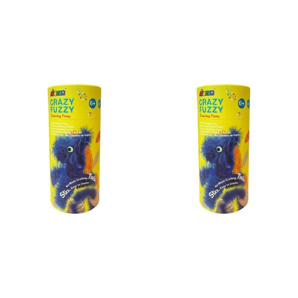 2PK Avenir Crazy Fuzzy Art & Craft Toys Noble Horse Kids Craft Kit Blue 6y+