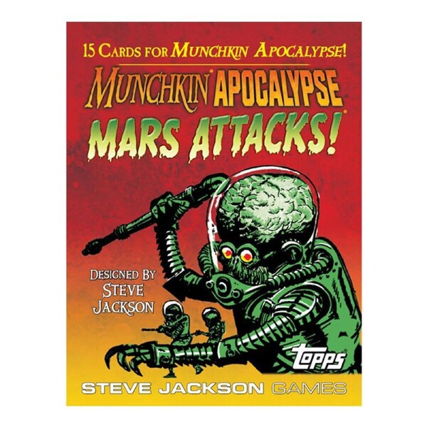 15pc Munchkin Apocalypse Mars Attacks Expansion Card 10y+