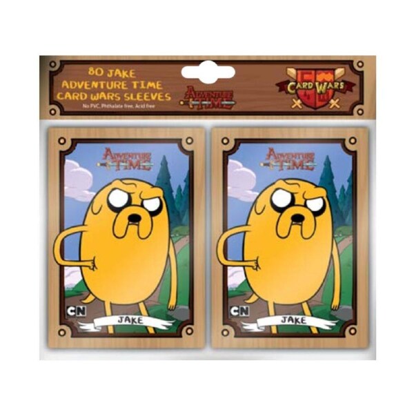 80pc Adventure Time Trading Card Wars Sleeves CCG/TCG Accessory Jake