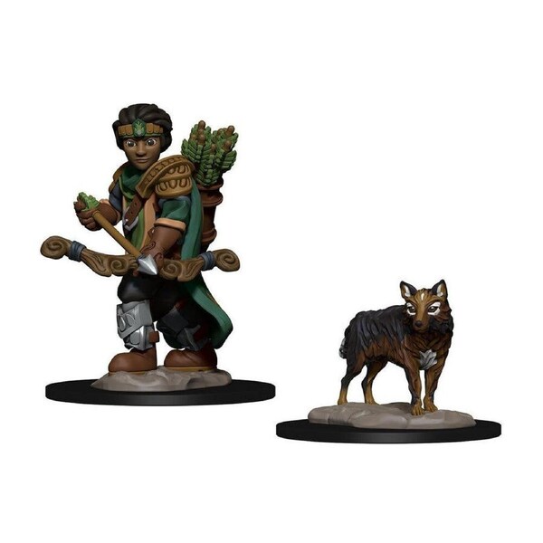 Wardlings Boy Ranger & Wolf Pre-Painted Miniature Figure 8y+