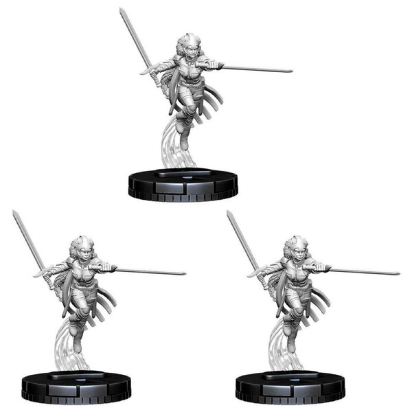 3PK X-Men Comics Unpainted Warbird Mini RPG Figure Miniature Statue 14y+