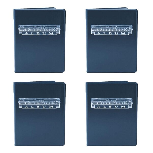 4PK Ultra Pro 9-Pocket TCG/CCG Trading Card Collector Portfolio Album Case Navy