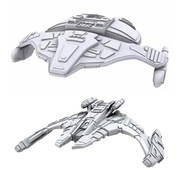 Star Trek Unpainted Jem'Hadar Attack Ship/Battle Cruiser Combo 14y+