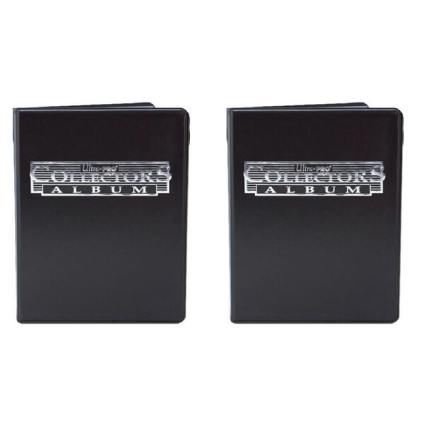 2PK Ultra Pro 9-Pocket TCG/CCG Trading Card Collector Portfolio Album Case Black
