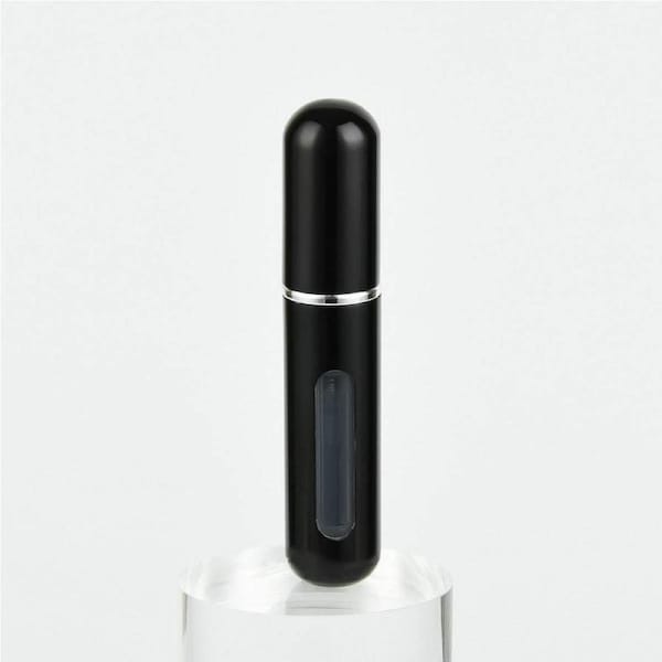 2Pcs Mini Perfume Atomizer Bottle 8ml Empty Small Spray Bottle for Travel Black