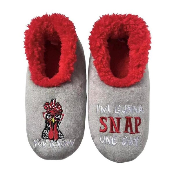 Slumbies Pairables Women's Small - Chicken Snap Winter Slippers, Sunbird SLUPSN01