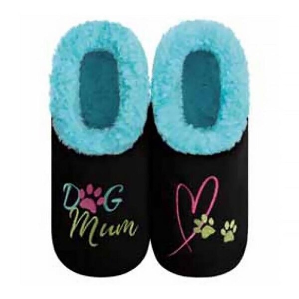 Slumbies Pairables Women's Small - Dog Mum Winter Slippers, Sunbird SLUPDOG1