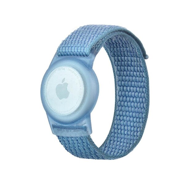 Apple AirTag Case Wristband Protective Cover Nylon Blue
