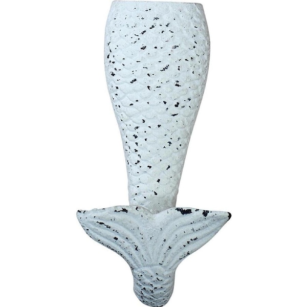 LVD Hook Mermaid White Decorative Wall Hangers Home Organisation 7x14.5cm