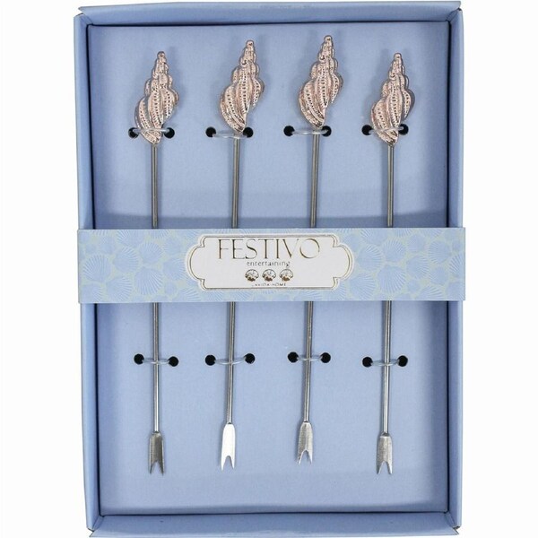 LVD Cocktail Pick 4pc Shell Home Kitchen Serveware/Tableware 14.5x10.5cm