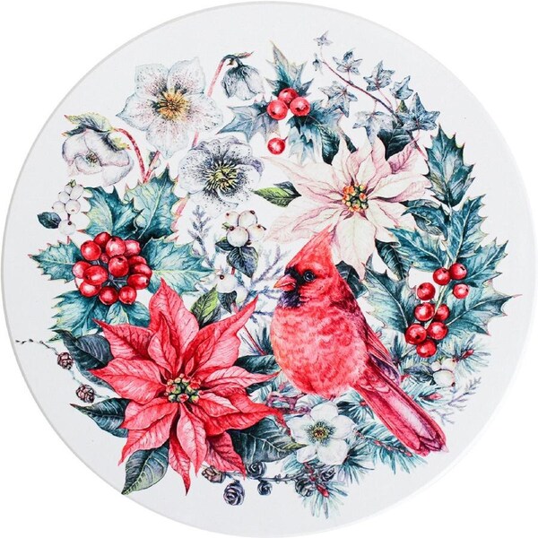 LVD Trivet Red Robin Decorative Tableware/Serveware Tabletop Kitchen Decor