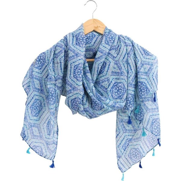 LVD Polyester Scarf Sarong Grecian Themed Stylish Womens Fashion 90x180cm