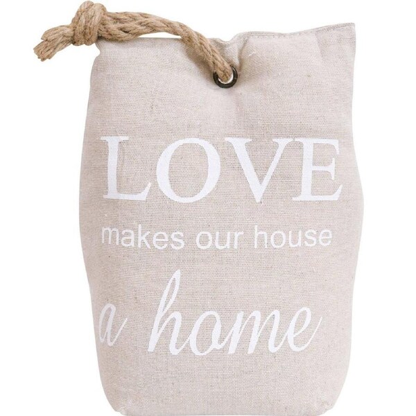 LVD Doorstop Polyester Love Home Stopper Holder Floor Room/Office Decor 20cm
