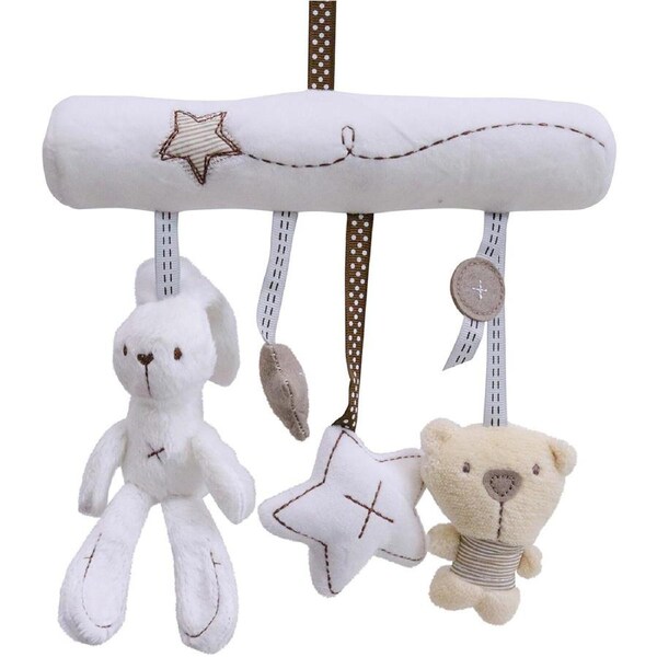 LVD Pram Hanger Bunny Bear Kids/Childrens Stuffed Animal/Soft Toy 22x24cm 0+