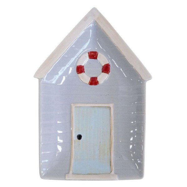 LVD Beach House Ceramic Plate Tabletop Home Display Home Decor 24.5x16.5cm