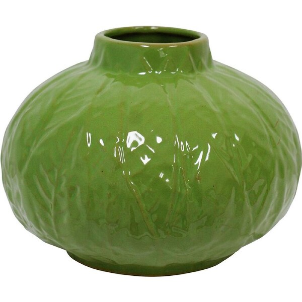 LVD Porcelain Leaf Urn Decorative Flower Plant Pot Home Decor 16.5x16.5cm