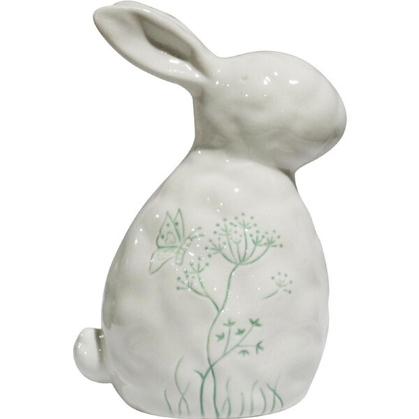 LVD Porcelain Rabbit Ornament Large Frenchie Sage Decorative Home Decor