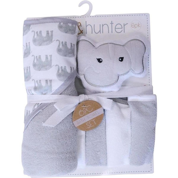 LVD Kids/Baby Bathtime Set Elephant Infant Interactive Play Toy/Accessories 0+