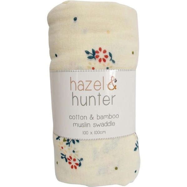 LVD Cotton Muslin Wrap Boho Flora Home/Nursery Decor Children/Baby 100cm