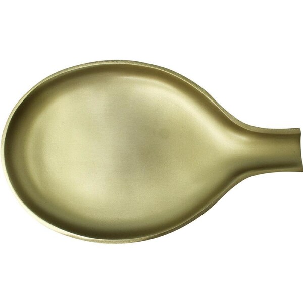 LVD Aluminium Spoon Rest Tray Large Home/Kitchen Table Decor 14x23cm Gold