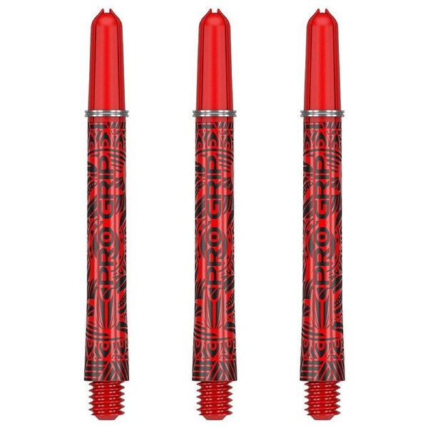 3pc Target Pro Grip Ink Shaft Dart Stem Game Accessory Multipack Medium Red