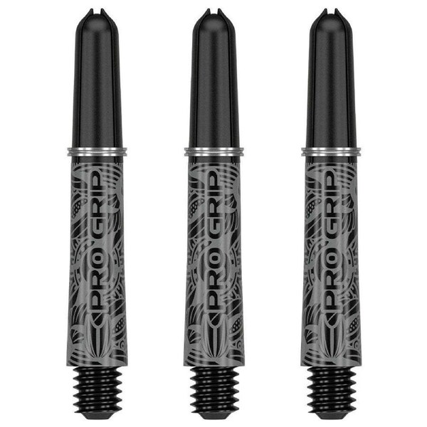 3pc Target Pro Grip Ink Shaft Dart Stem Game Accessory Multipack Short Black