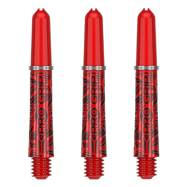 3pc Target Pro Grip Ink Shaft Dart Throw Game Accessory Multipack Short Red