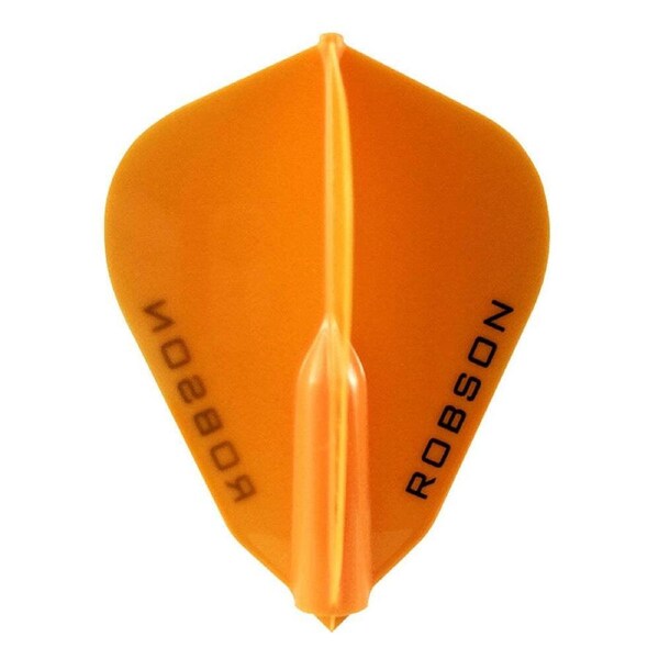 3pc Robson Plus Dart Flights F Shape Tail/Wing Replacement Accessory Set Orange