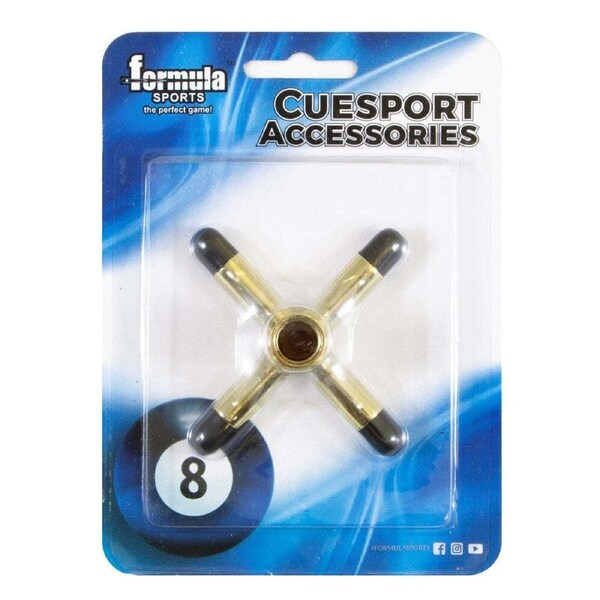 Formula Sports Cue Stick Tip X Rest/Snooker Pool Head Protector Accessory Brass