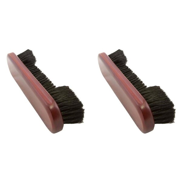 2x Formula Sports 9" Wood Billiard Table Cleaning Brush Accessory Mahogany